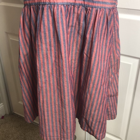 Levi’s Dress Red Blue One Pocket Stripe Fitted Waist S - Picture 3 of 7